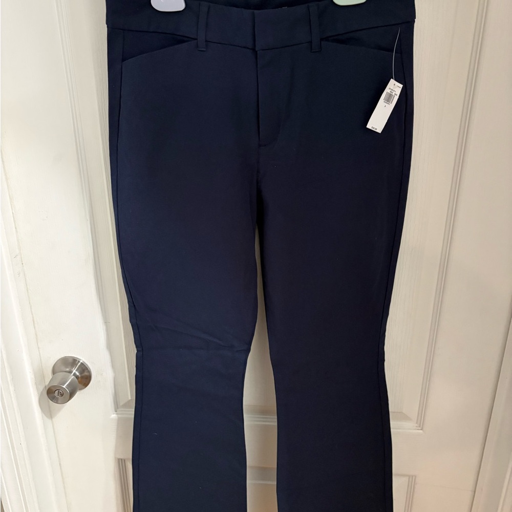 Old Navy Boot Cut Pants, Navy, high rise pixie flare women's 8